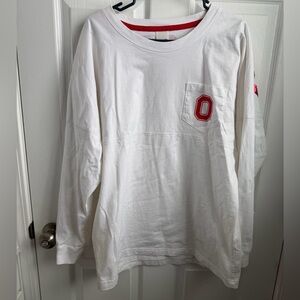 PINK Ohio State long sleeve sequin shirt